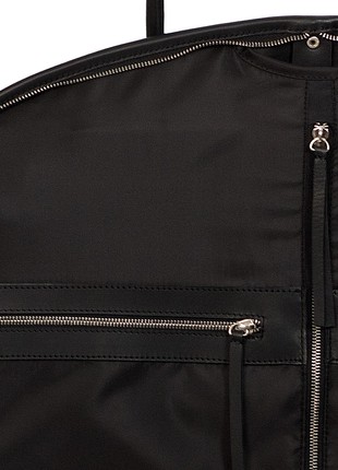 Premium Quality Leather Travel Garment Cover for Clothing  Black Chocolate Parasol’ka. Bag for travel. Garment bag.7 photo