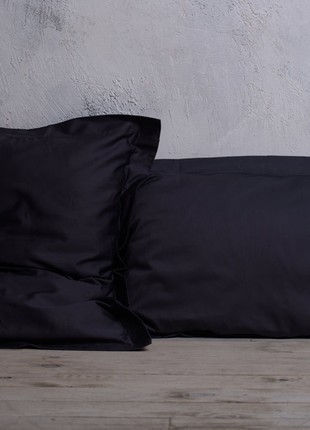 Satin pillowcases with sides DARK GRAY 50X70 (20"x28") 2pcs2 photo