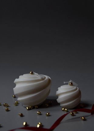 Set of sculptural candles Calliope and Clio "Calliope&Clio" (2 pcs in a pack), 12months.candle