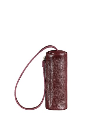 Leather Key Holder 3.0 tube marsala (BN-KL-3-marsala)3 photo