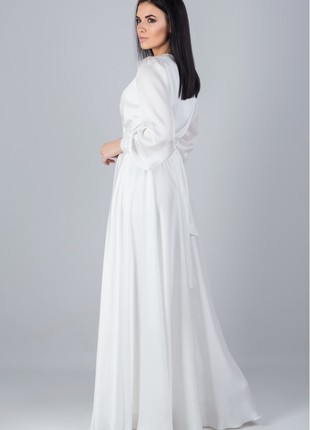 Long white dress for smell3 photo