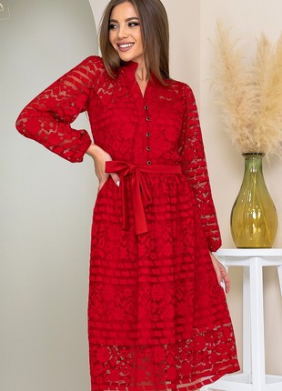 Casual red dress by Tanita-Romario3 photo