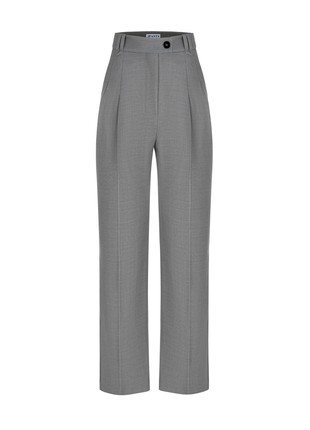 Grey Straight Fit Pants2 photo