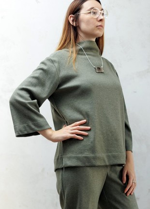 Accen sweater olive3 photo
