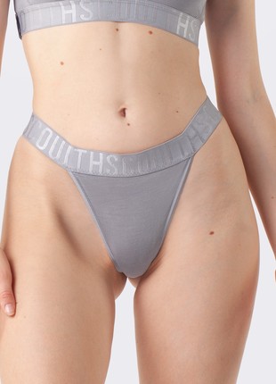 SILVER bamboo women's thong2 photo