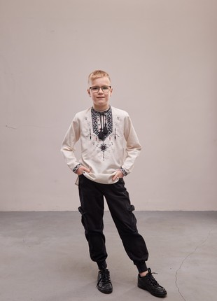 Embroidered shirt for a boy " Lubomir"2 photo
