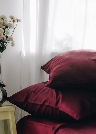Satin pillowcases with sides RUBY DELIGHT 50X70 (20"x28") 2pcs2 photo