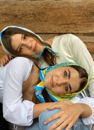 Shovkova Khustinka "With Ukraine in the heart". Collection "Ukraine" from My Scarf9 photo