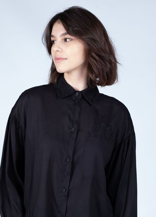 Woman's blouse black 168-21/004 photo