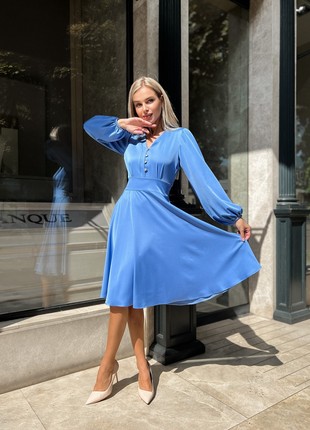 Blue cocktail dress from Tanita-Romario3 photo