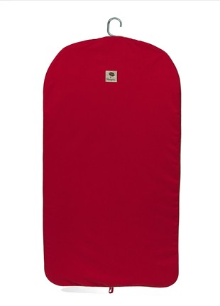 Hanging Garment Bag Red with gold Suit Bag Travel Bag Business suit3 photo