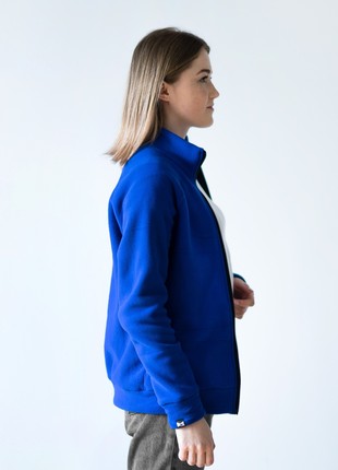 Women's fleece jacket Synevyr 260 blue2 photo