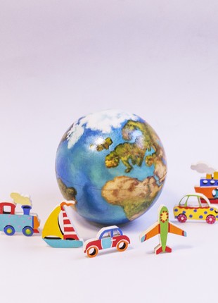 Layers of the Earth, Globe - Montessori toys set, Earth Learning Gift5 photo