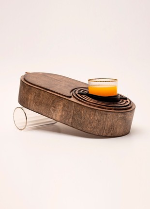 Balancing Cupholder for drinks Oak