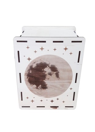 Plywood piggy bank (money box) with laser engraving3 photo