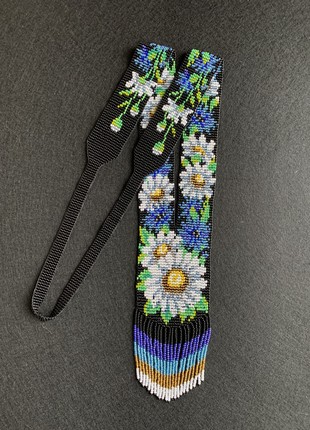 Ukrainian necklace, handmade necklace, necklace with plant ornament