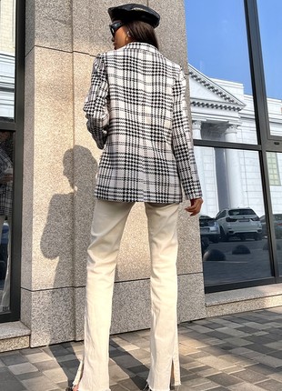 Trendy checkered jacket2 photo