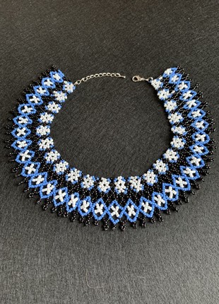 Necklace made of handmade beads