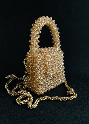 Crystal Bead Bag shoulders Handmade1 photo