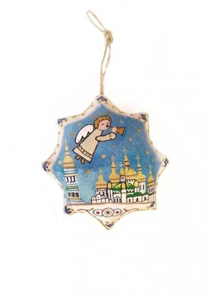 Handmade souvenir star "kyiv-pechersk lavra"