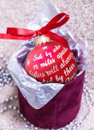 Personalized Red Gift Ornament, Custom Portrait From Photo – One person9 photo