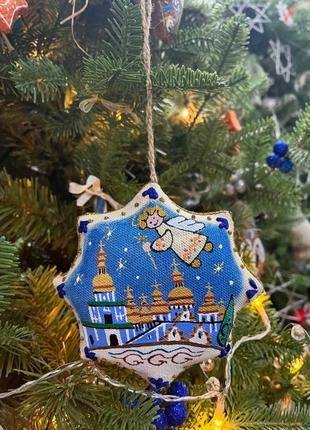 Handmade souvenir star 'st. michael's golden-domed monastery'