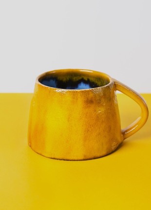 Ceramic yellow cup