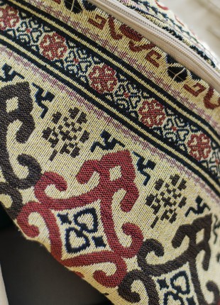 Women's textile bag on the belt and over the shoulder "KRASOLYA" handmade in ethnic style.4 photo