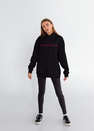 Oversized unisex hoodie with patriotic print