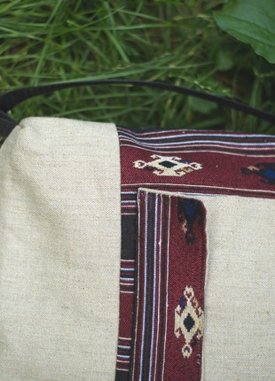 Women's backpack made of natural textile "Marena".5 photo