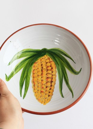 ceramic salad or fruit bowl, Ukraine pottery5 photo