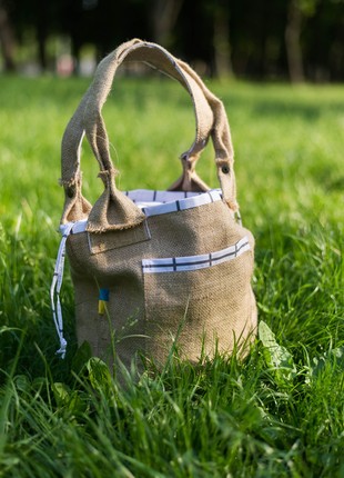 Women's Bag made of Natural Textiles "SNIPOK" handmade.2 photo