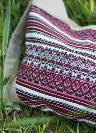 Handmade textile shoulder bag "RUTA".6 photo