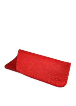 Leather Eyeglass Case red BN-GC-23-red3 photo