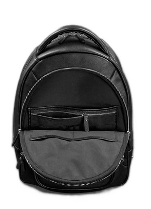 Black leather backpack (BN-BAG-48-g)4 photo