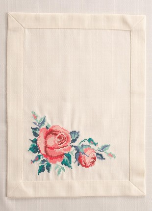 Embroidered napkin under plate "Blooming Garden" 0.30*0.40m 274-21/005 photo