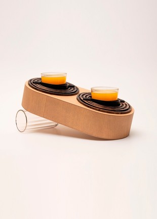 Balancing cupholder for glasses, bottles - White