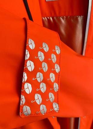 Casual Women's Orange Travel Raincoat by Parasol'ka9 photo