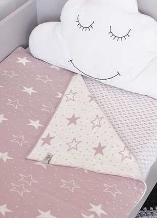 Blanket 80x100 cm, Provence Stars, 50% wool, 50% acrylic