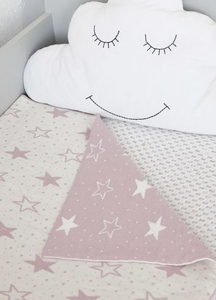 Blanket 80x100 cm, Provence Stars, 50% wool, 50% acrylic3 photo