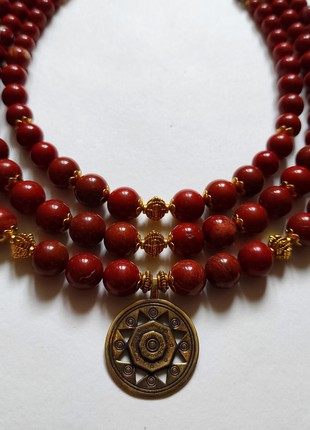 Necklace "Halychanka"  from red jasper2 photo
