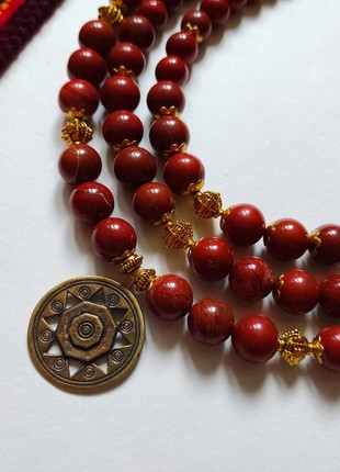 Necklace "Halychanka"  from red jasper4 photo