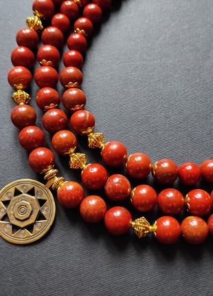 Necklace "Halychanka"  from red jasper9 photo