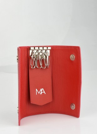 Leather Key Holder, Key Case, Leather Keychain, Key Fob, Key Wallet, Gift5 photo