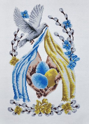 Easter towel Kit Bead Embroidery  1701 photo