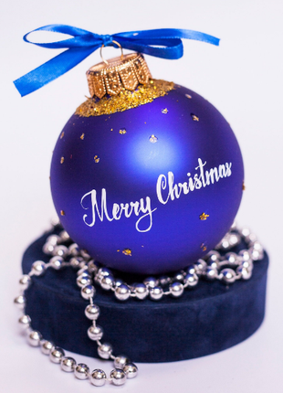 Personalized Blue Gift Ornament, Custom Family Portrait From Photo – Two persons4 photo