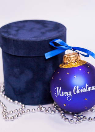 Personalized Blue Gift Ornament, Custom Family Portrait From Photo – Two persons8 photo