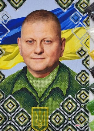 Zaluzhny V, Commander-in-Chief of the Armed Forces of Ukraine Kit Bead Embroidery a3h_5133 photo