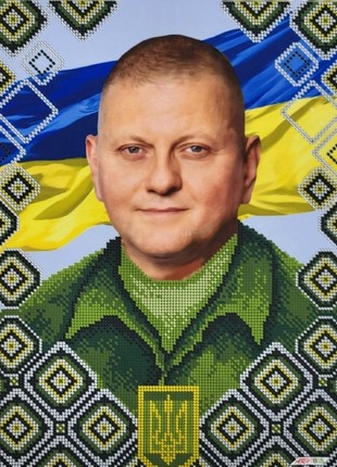 Zaluzhny V, Commander-in-Chief of the Armed Forces of Ukraine Kit Bead Embroidery a3h_5131 photo