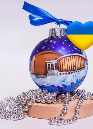 Custom house ornament, Hand Painted on Glass Bauble by Photo, Unique personalized Gift1 photo